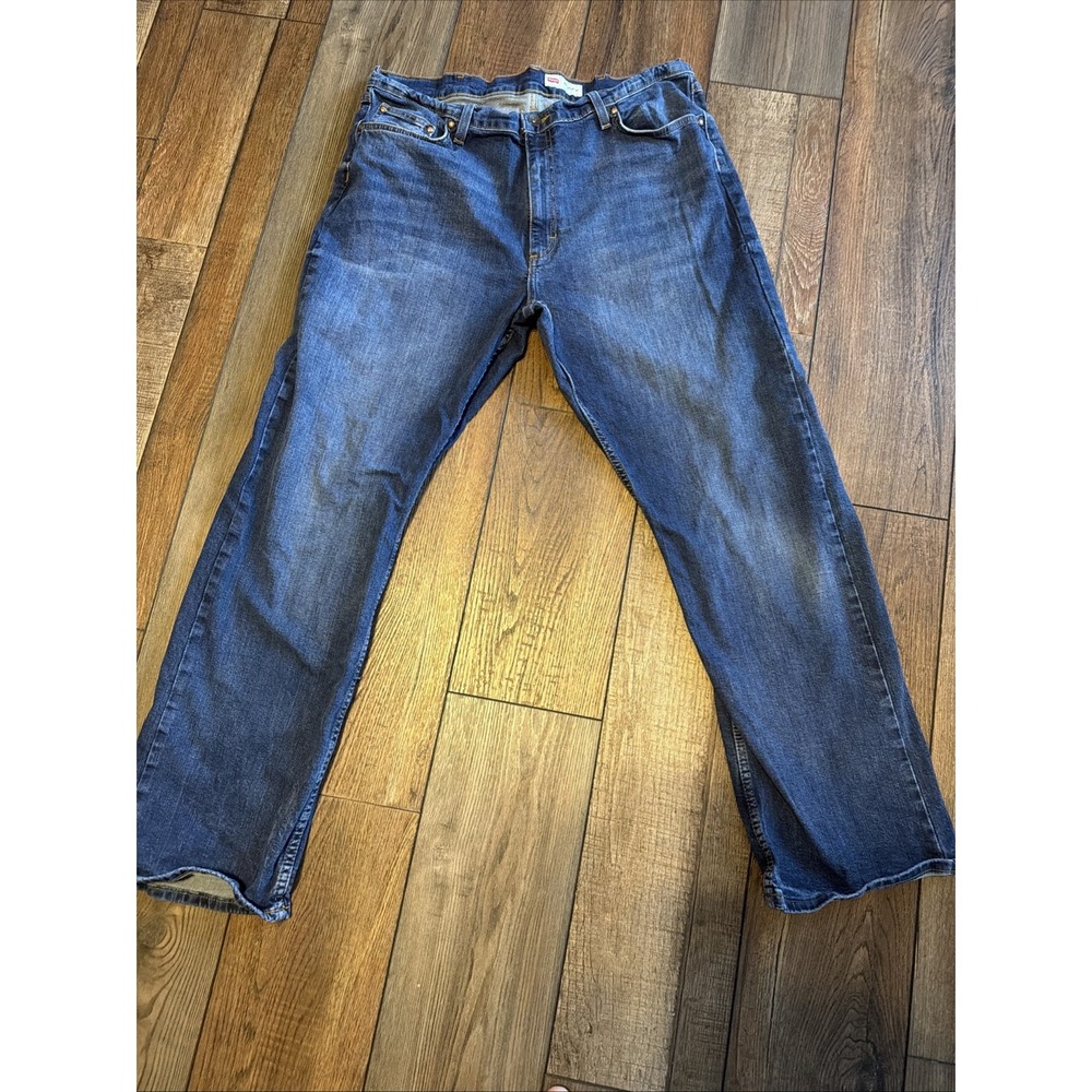 Wrangler Men's Relaxed Bootcut Jeans Size 38 Blue Denim Classic Fit